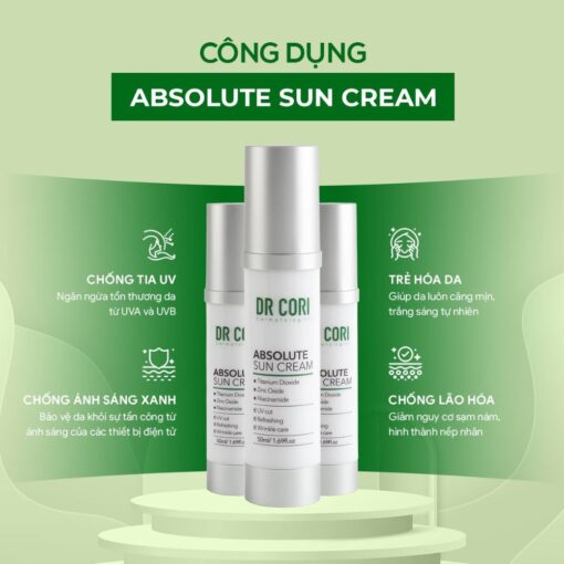 Kem chống nắng Absolute Sun Cream SPF 50, PA+++