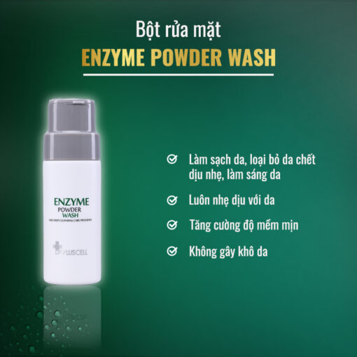 công dụng bột rửa mặt enzyme powder wash dr pluscell