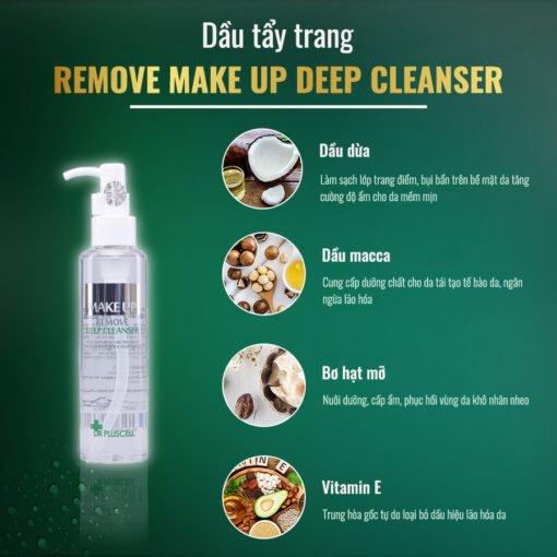thành phần dầu tẩy trang remove make up deep clean