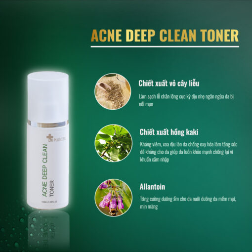thành phần acne deep clean toner