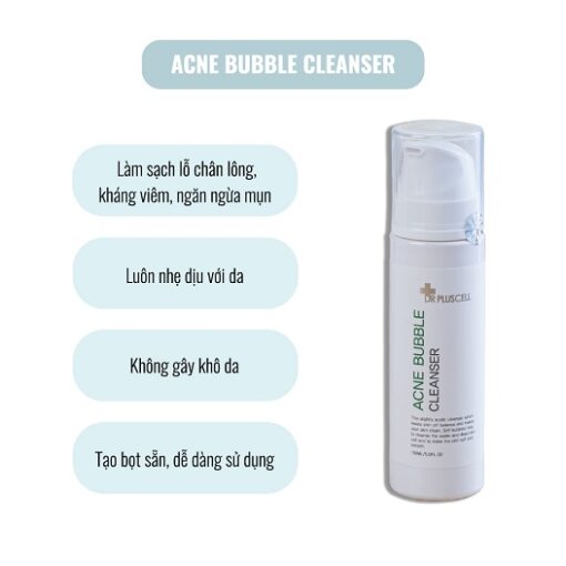 công dụng sữa rửa mặt tạo bọt acne bubble cleanser